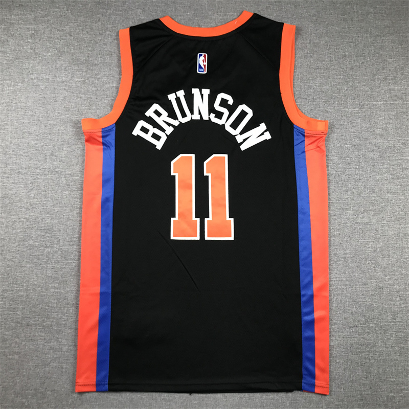 Men New York Knicks #11 Brunson Black Nike 2025 NBA Jersey